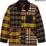 BURBERRY Corduroy and Nylon-Trimmed Patchwork Cotton-Flannel Overshirt