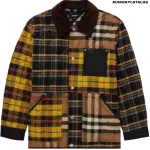 BURBERRY Corduroy and Nylon-Trimmed Patchwork Cotton-Flannel Overshirt