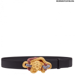 Versace Snake Medusa Leather Belt