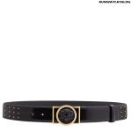 Versace Metal Stud Leather Belt