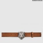 Gucci Leather Belt with Feline Head