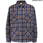 GUCCI Checked overshirt with tiger patch