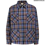 GUCCI Checked overshirt with tiger patch