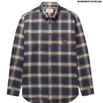 GUCCI Button-Down Collar Logo-Appliquéd Checked Wool-Flannel Shirt