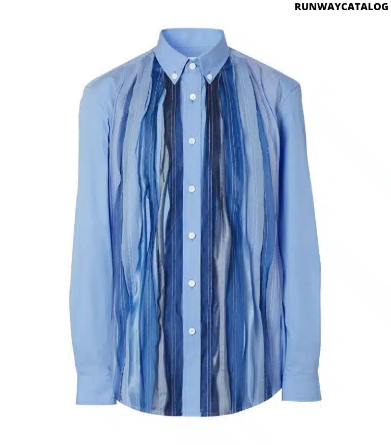 BURBERRY  Pleated Printed Shirt