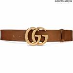 Gucci Leather Belt with Double G Buckle