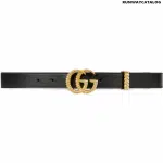 Gucci Leather belt with torchon Double G buckle