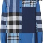 Burberry Multi-panel check-print shirt