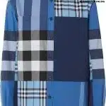 Burberry Multi-panel check-print shirt