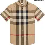 Burberry Short Sleeve Thames Large Check Shirt