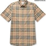 Burberry Checked Cotton-Poplin Shirt