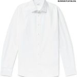 Burberry Logo-Embroidered Cotton-Poplin Shirt