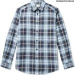 Burberry Logo-Embroidered Checked Herringbone Cotton-Poplin Shirt