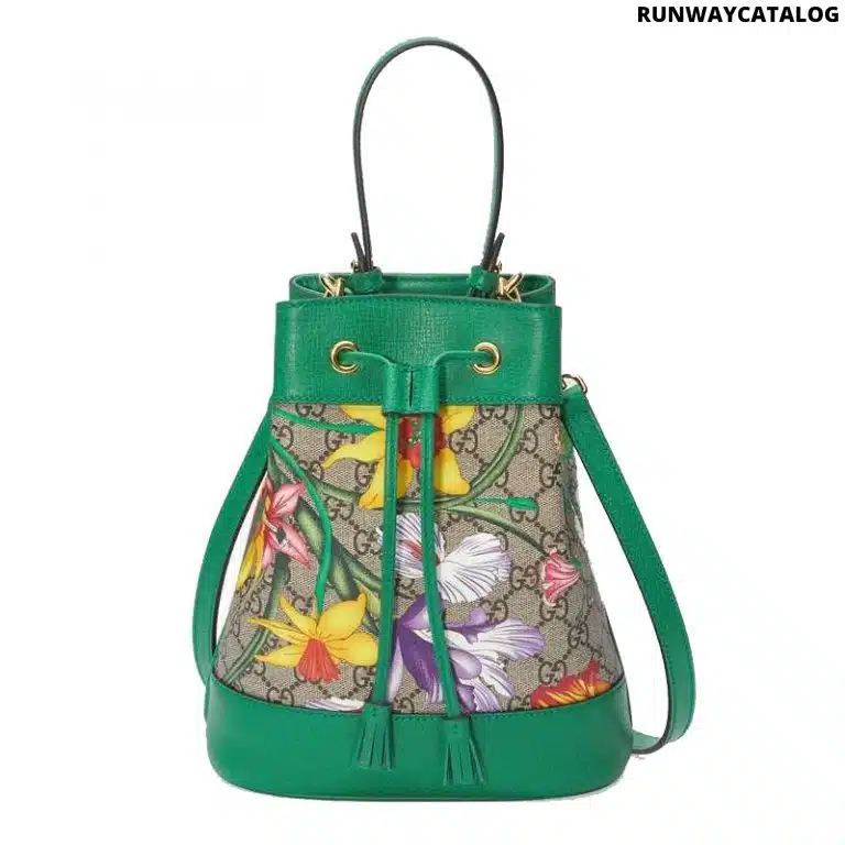 Gucci Ophidia GG Flora small bucket bag