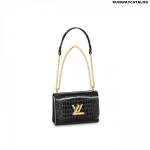 Louis Vuitton Twist MM Bag in Black