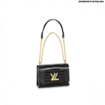 Louis Vuitton Twist MM Bag in Black