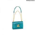 Louis Vuitton Twist MM Bag in Canard Blue Canard Blue