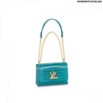 Louis Vuitton Twist MM Bag in Canard Blue Canard Blue