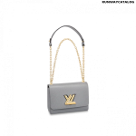 Louis Vuitton Twist MM Bag in Cloudy Gray