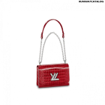 Louis Vuitton Twist MM Bag in Rubis Red