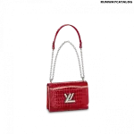 Louis Vuitton Twist MM Bag in Rubis Red