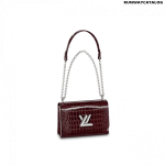 Louis Vuitton Twist MM Bag in Bordeaux Red