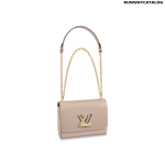 Louis Vuitton Twist MM Bag In Galet Gray