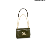 Louis Vuitton Twist MM Bag in Khaki