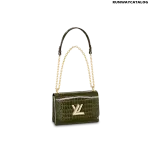 Louis Vuitton Twist MM Bag in Khaki