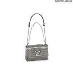 Louis Vuitton Twist MM Bag in Gris Orage Grey