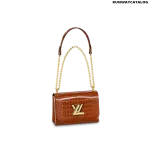 Louis Vuitton Twist MM Bag in Noisette Brown