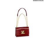 Louis Vuitton Twist MM Bag in Rouge Carmin Red