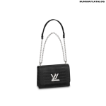 Louis Vuitton Twist MM Bag in Matte Black