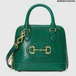 Gucci Horsebit Python Mini Top Handle Bag