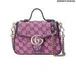 Gucci GG Marmont Multicolour Mini Top Handle Bag