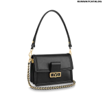 Louis Vuitton Dauphine MM Bag in Black