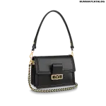 Louis Vuitton Dauphine MM Bag in Black