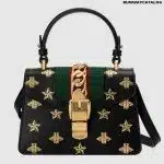 Gucci Sylvie Bee Star mini leather Bag