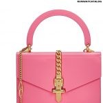 Gucci Sylvie patent leather mini top handle bag