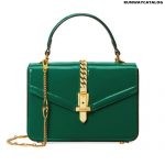 Gucci Sylvie patent leather mini top handle bag