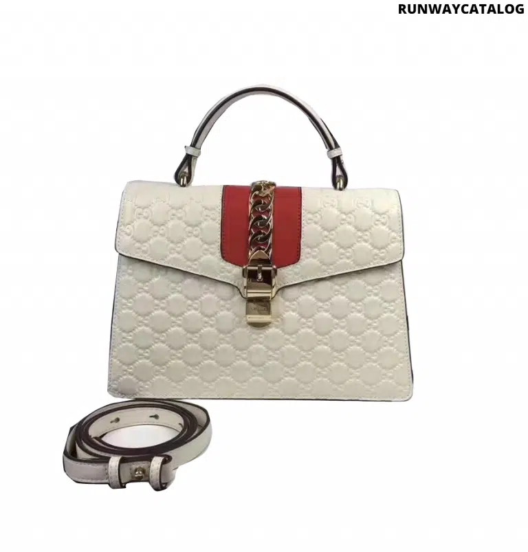 Gucci Leather Medium Top Handle Bag