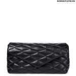 SAINT LAURENT Sade Puffer quilted leather clutch