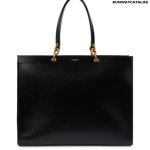 SAINT LAURENT Le Maillon Large leather tote