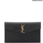 SAINT LAURENT Uptown leather clutch