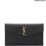 SAINT LAURENT Uptown leather clutch