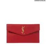 SAINT LAURENT Uptown leather clutch