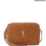 SAINT LAURENT Lou Camera suede crossbody bag