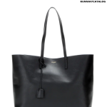 SAINT LAURENT Leather shopper