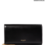 SAINT LAURENT Leather wallet clutch