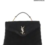 SAINT LAURENT Loulou Small suede shoulder bag